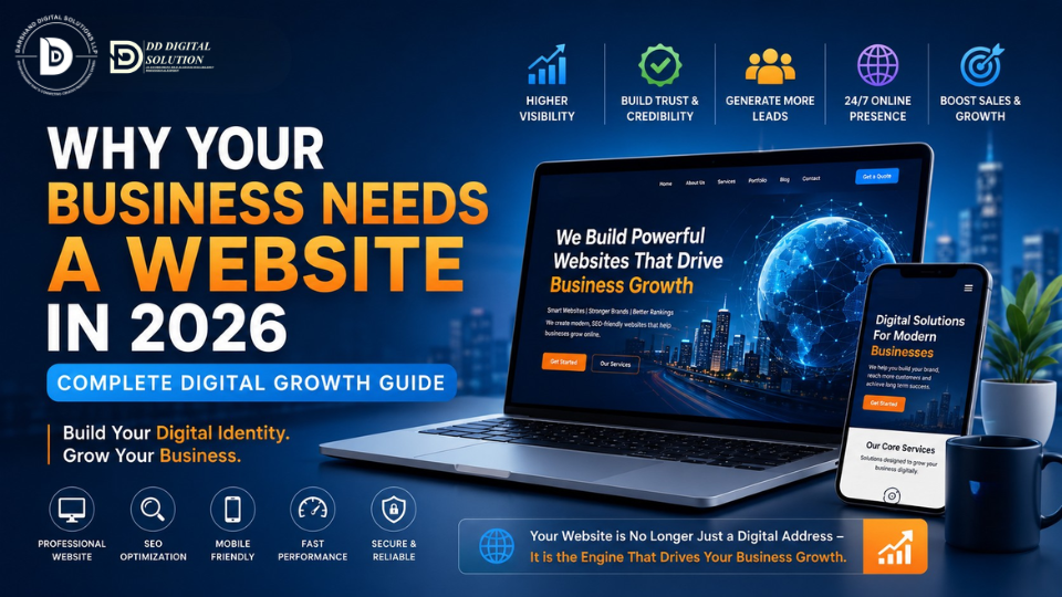 Why Your Business Needs a Website in 2026 – Complete Digital Growth Guide by DD Digital Solution