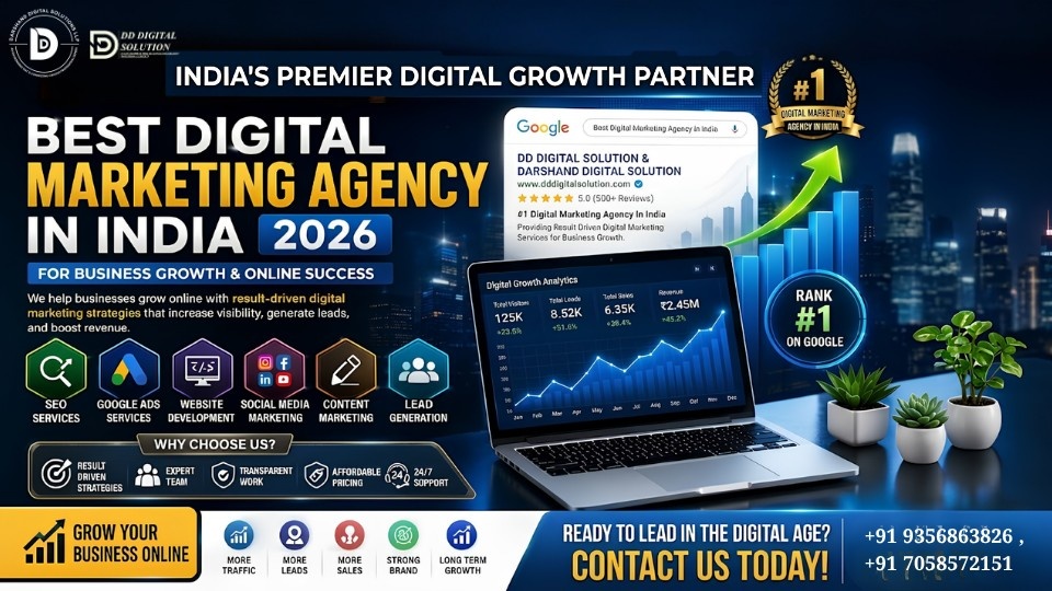 Best Digital Marketing Agency in India for Business Growth in 2026