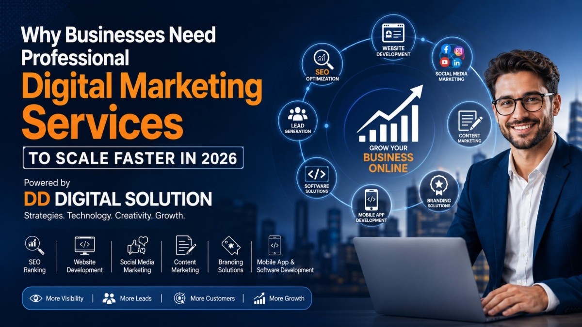 Why Businesses Need Professional Digital Marketing Services to Scale Faster – Powered by DD Digital Solution