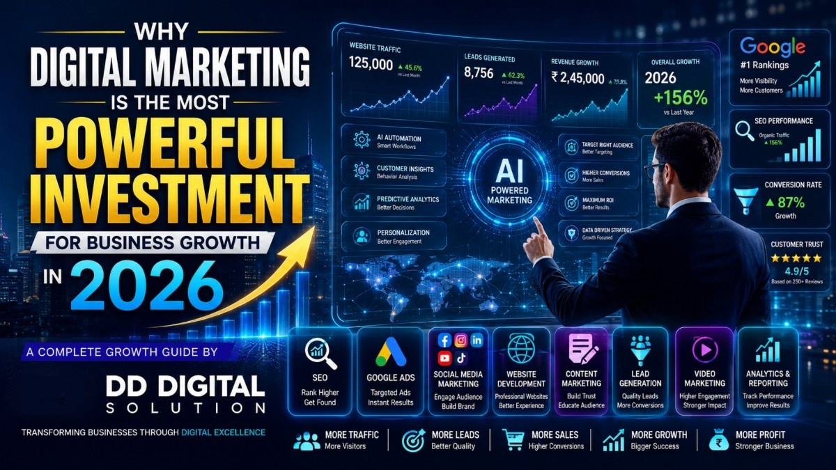 Why Digital Marketing Is the Most Powerful Investment for Business Growth in 2026: A Complete Guide by DD Digital Solution